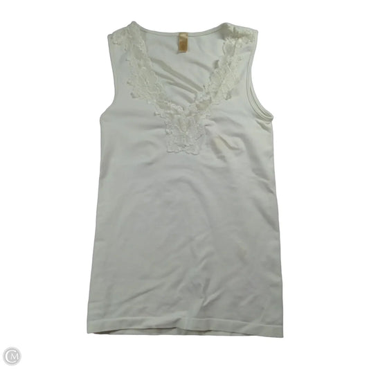 Top Sleeveless By Banana Republic In White, Size: M