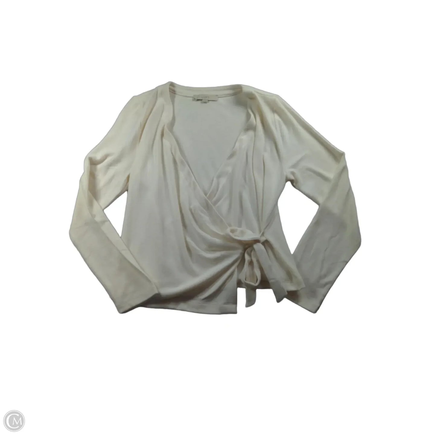 Top Long Sleeve By Loft In Cream, Size: Xl