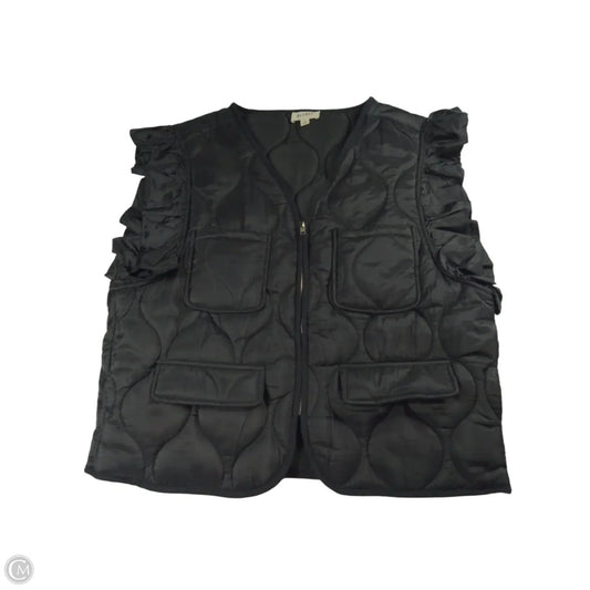 Vest Puffer & Quilted By Bibi In Black, Size: M