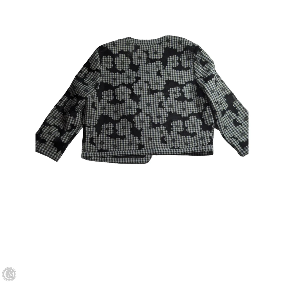 Jacket Puffer & Quilted By Anne Klein In Plaid Pattern, Size: 16