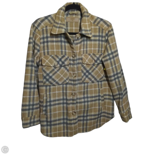 Jacket Fleece By Blanknyc In Plaid Pattern, Size: Xs
