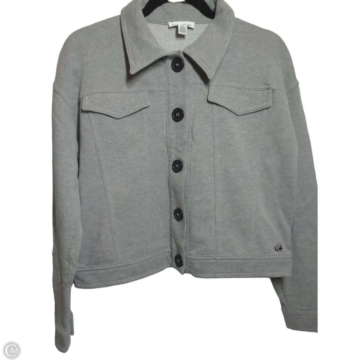 Jacket Other By Calvin Klein In Grey, Size: S