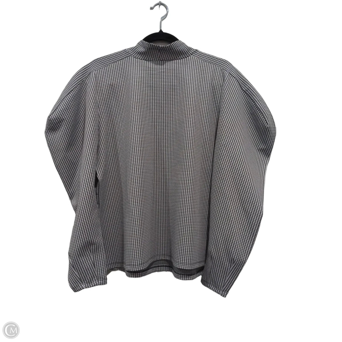 Top Long Sleeve By Eloquii In Black & White, Size: L