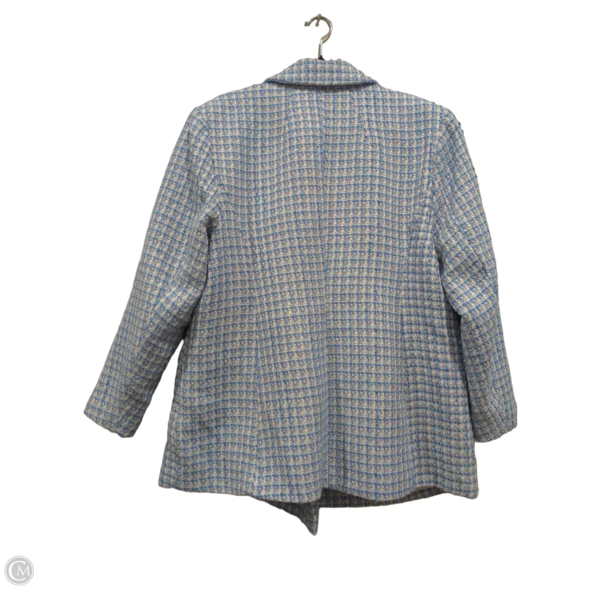 Coat Other By Eloquii In Blue & White, Size: 16