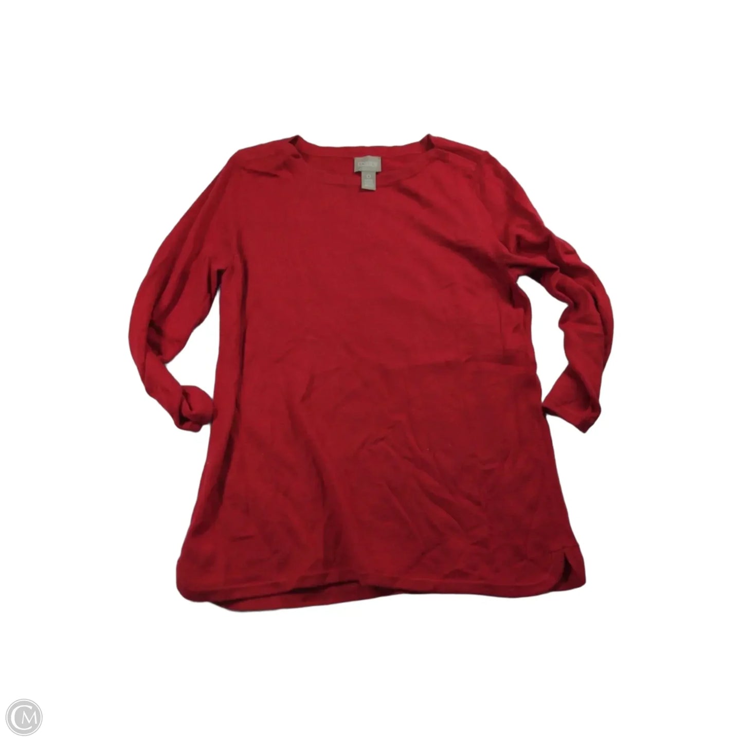 Sweater By Chicos In Red, Size: 0