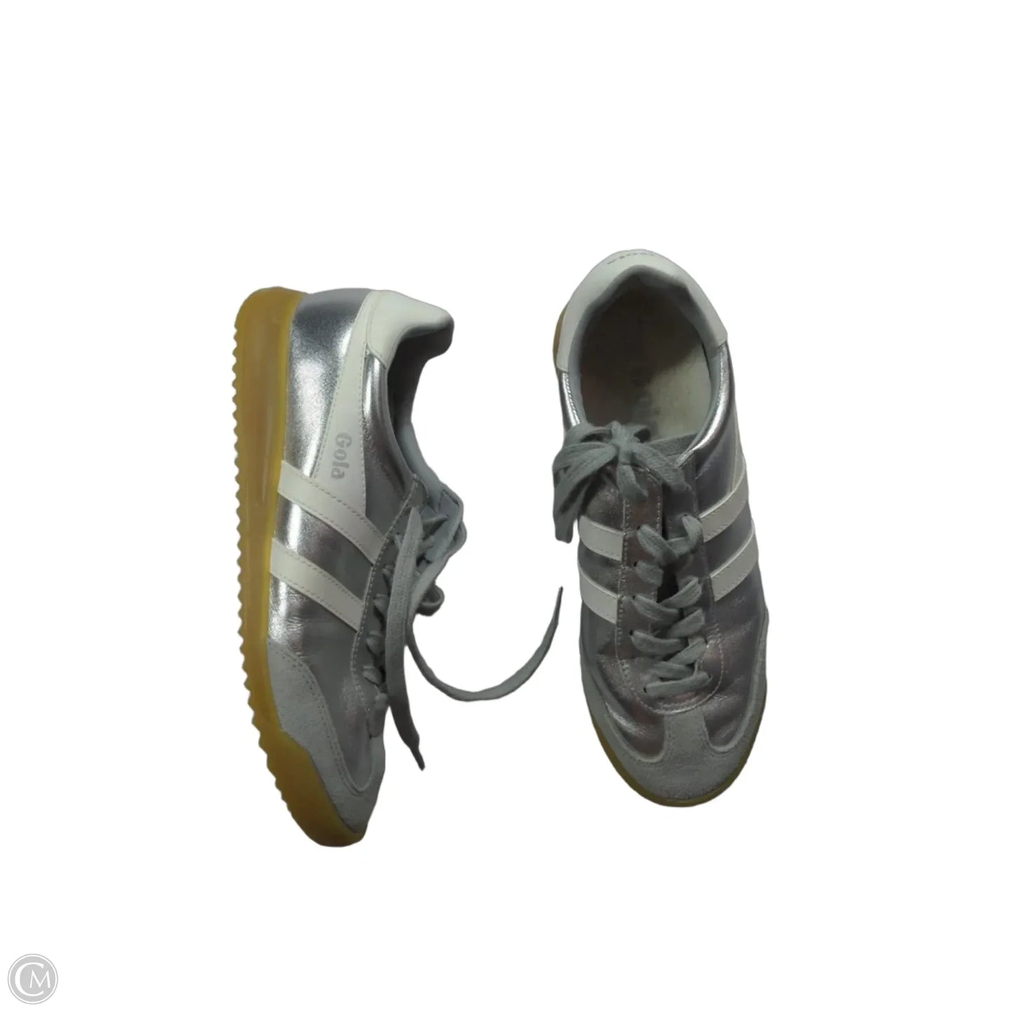 Shoes Flats By Gola In Silver, Size: 6.5