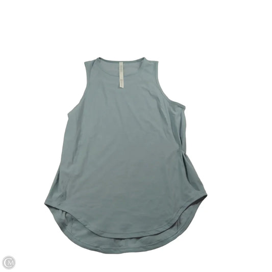 Athletic Tank Top By Lululemon In Teal, Size: L