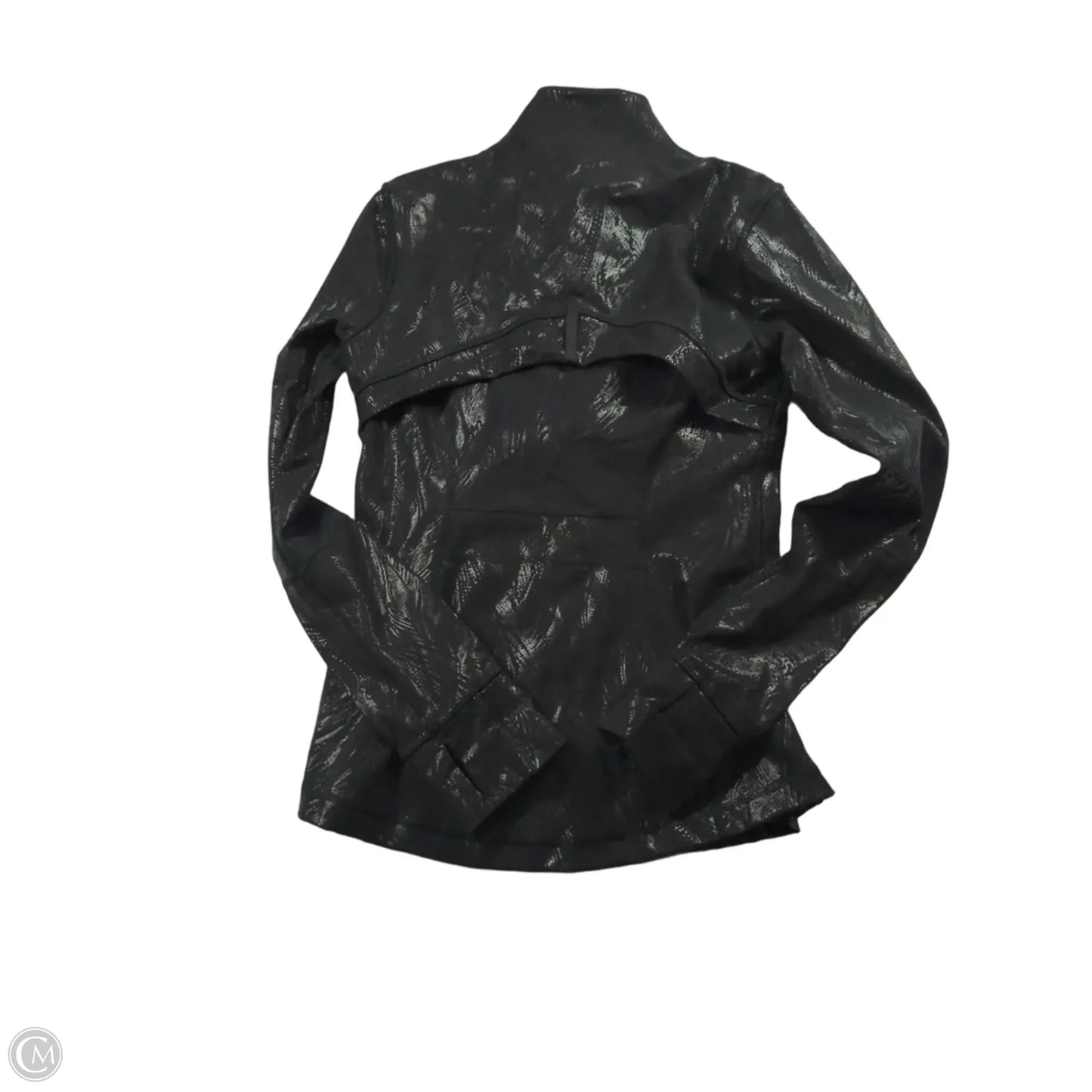 Athletic Jacket By Lululemon In Black, Size: 6