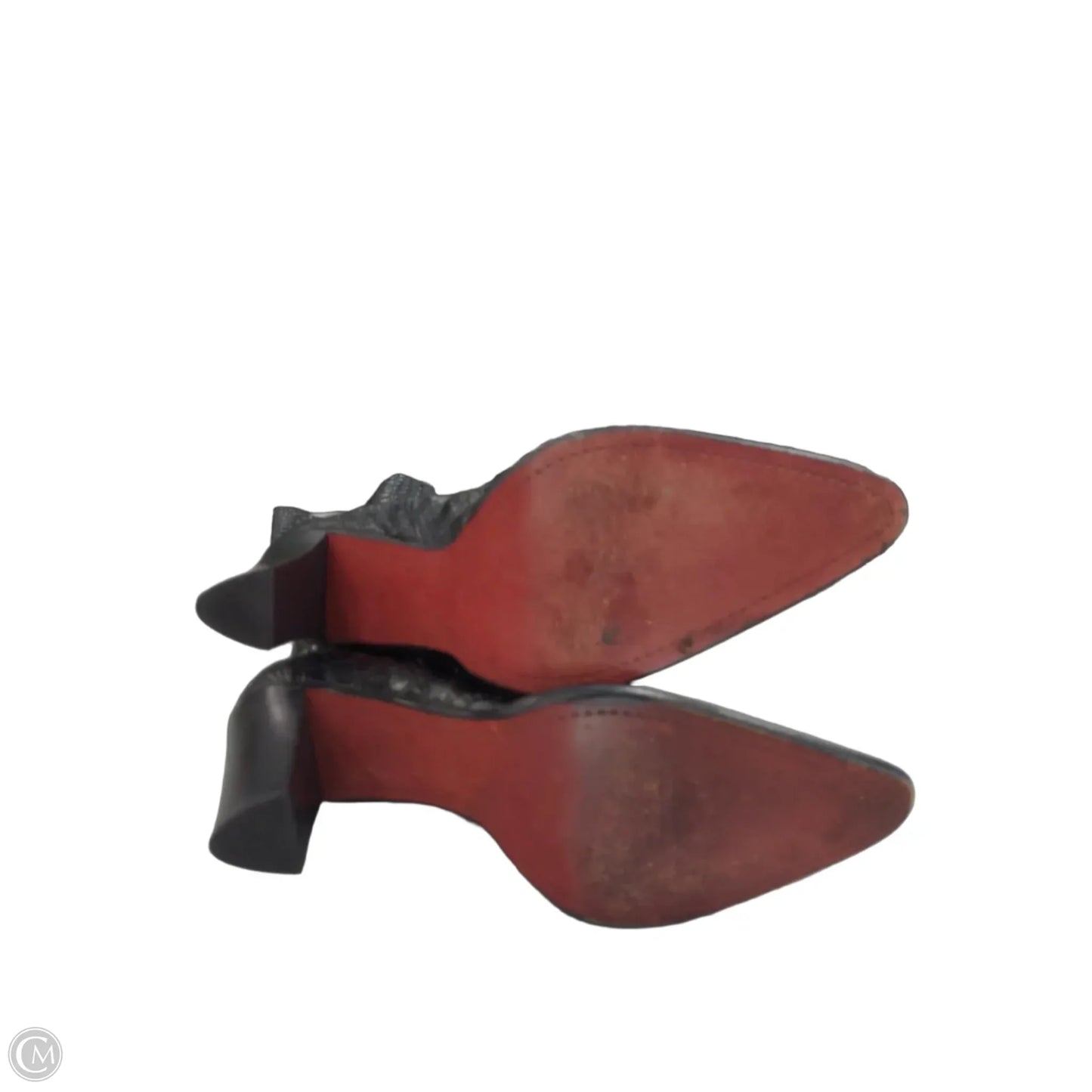 Boots Leather By Donald Pliner In Black & Red, Size: 9.5
