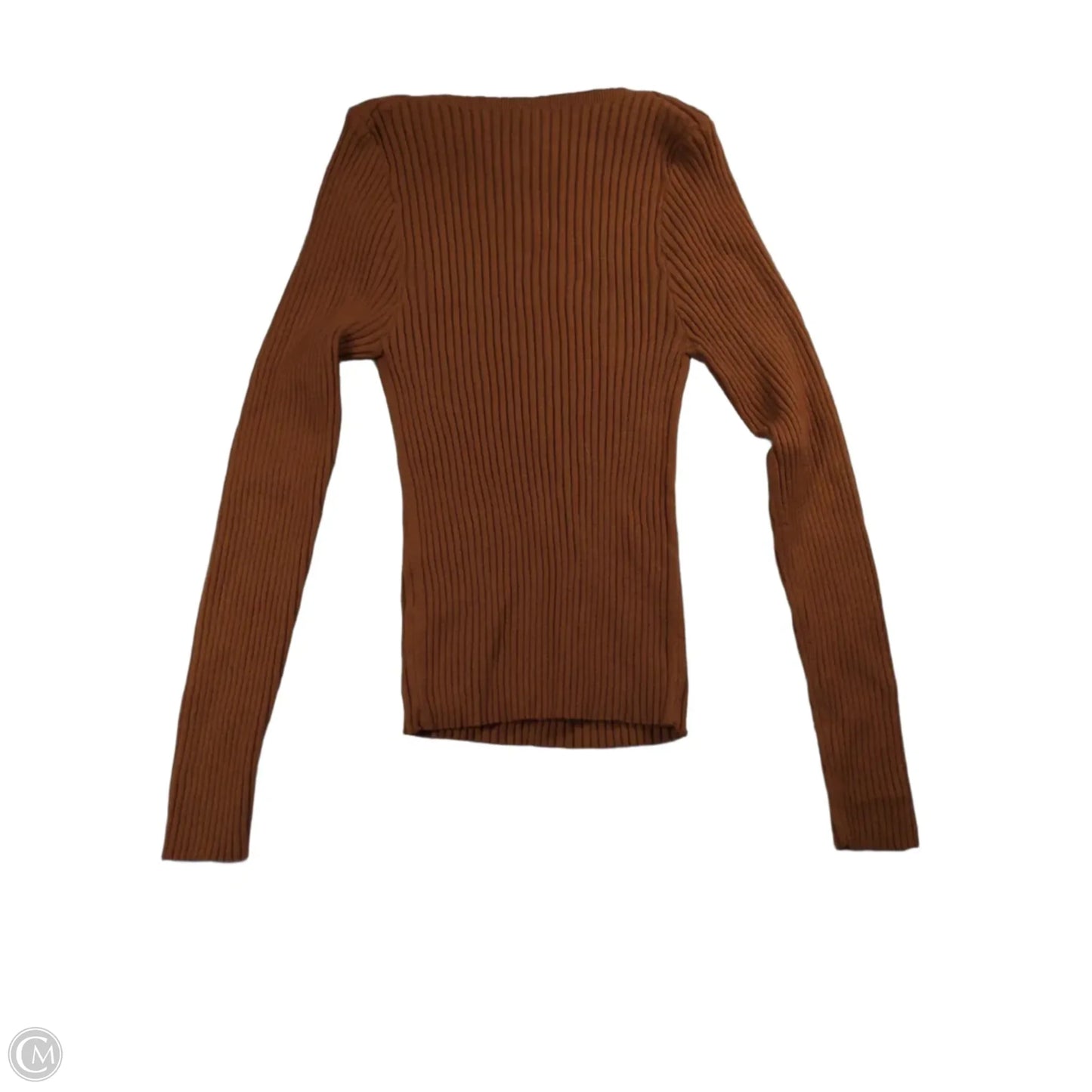 Top 3/4 Sleeve By Shein In Brown, Size: L