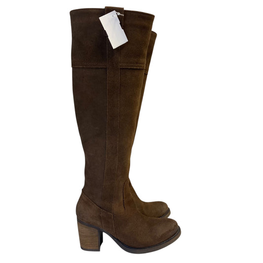 Boots Knee Heels By Horton In Brown, Size:5