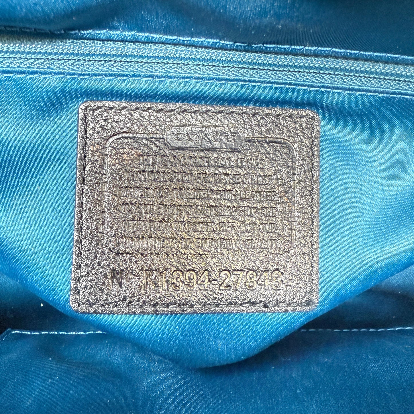 Vintage Madison Madeline East West Op Art Satchel Designer By Coach, Size: Medium