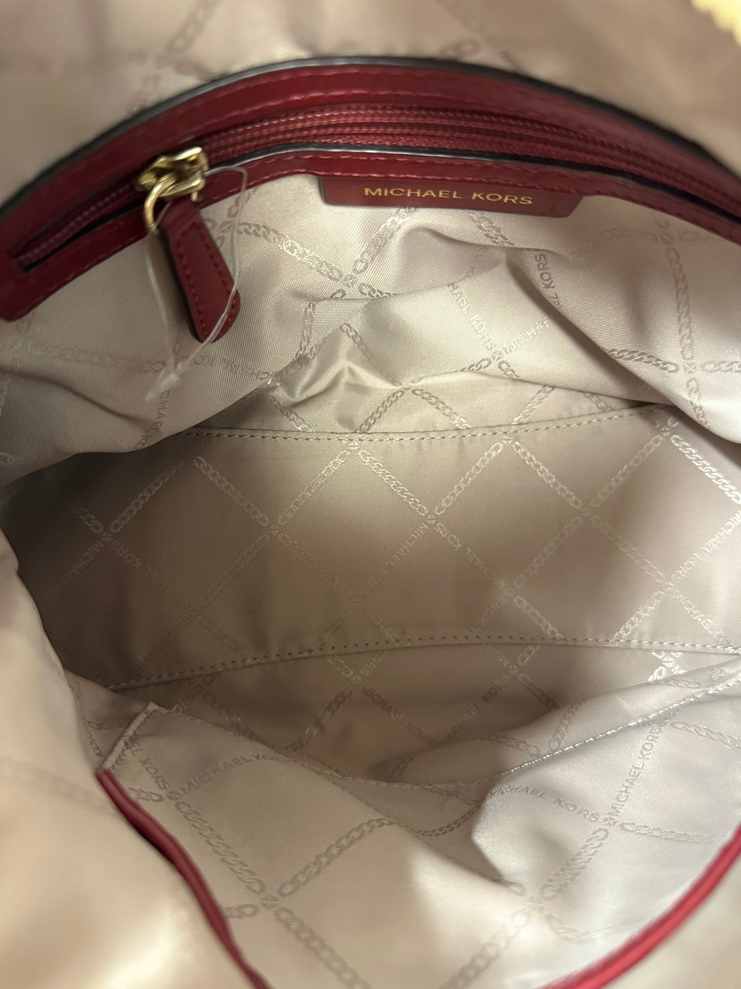 Crossbody Designer By Michael Kors In Red, Size:Medium