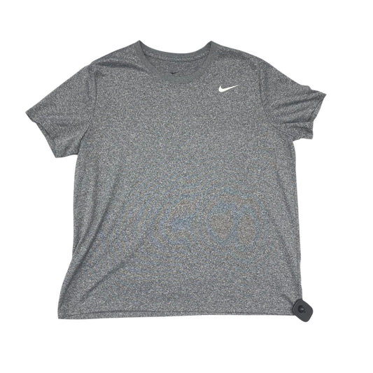 Athletic Top Ss By Nike In Grey, Size:Xl