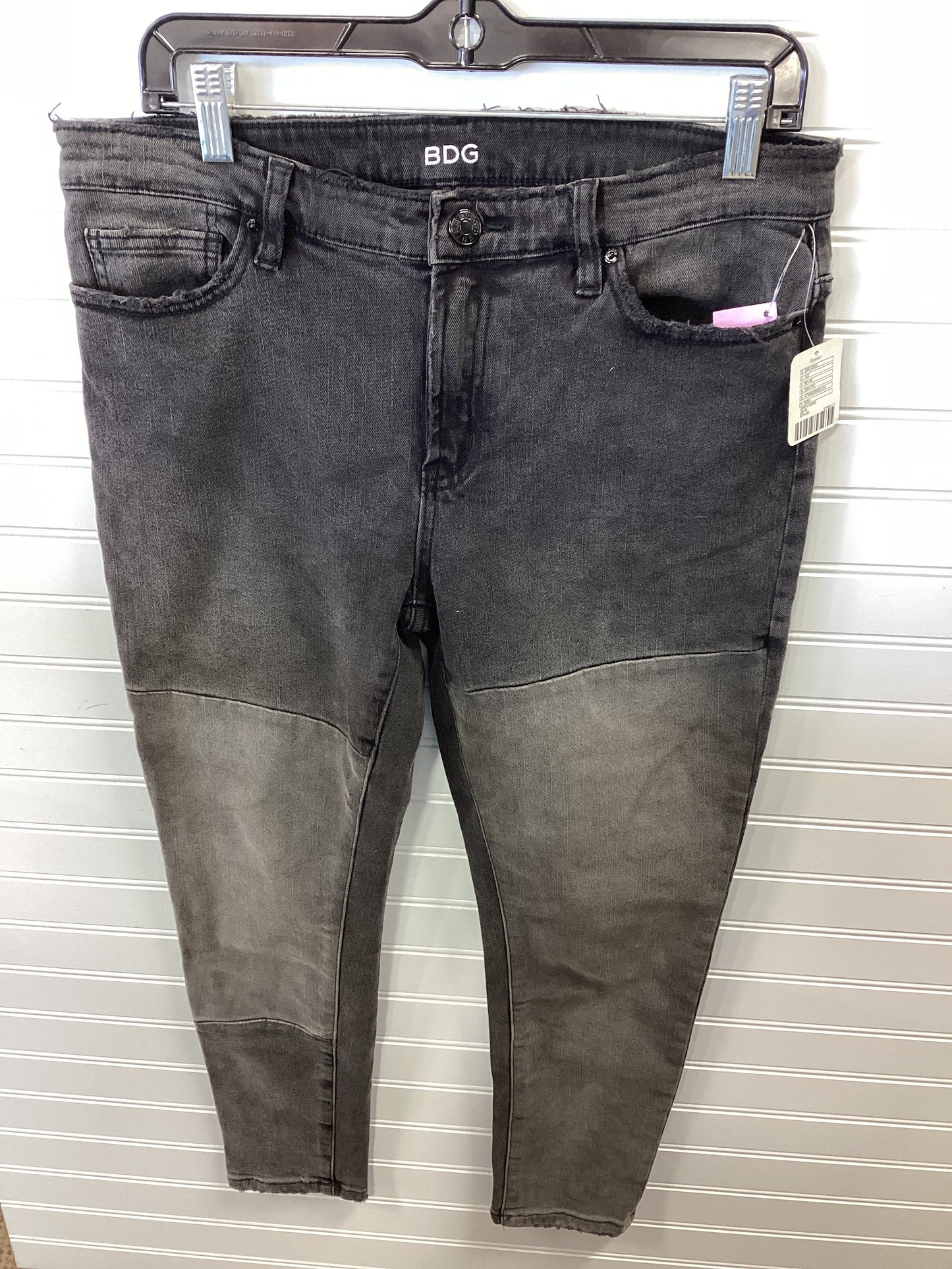 Jeans Skinny By Bdg In Black Denim, Size:6