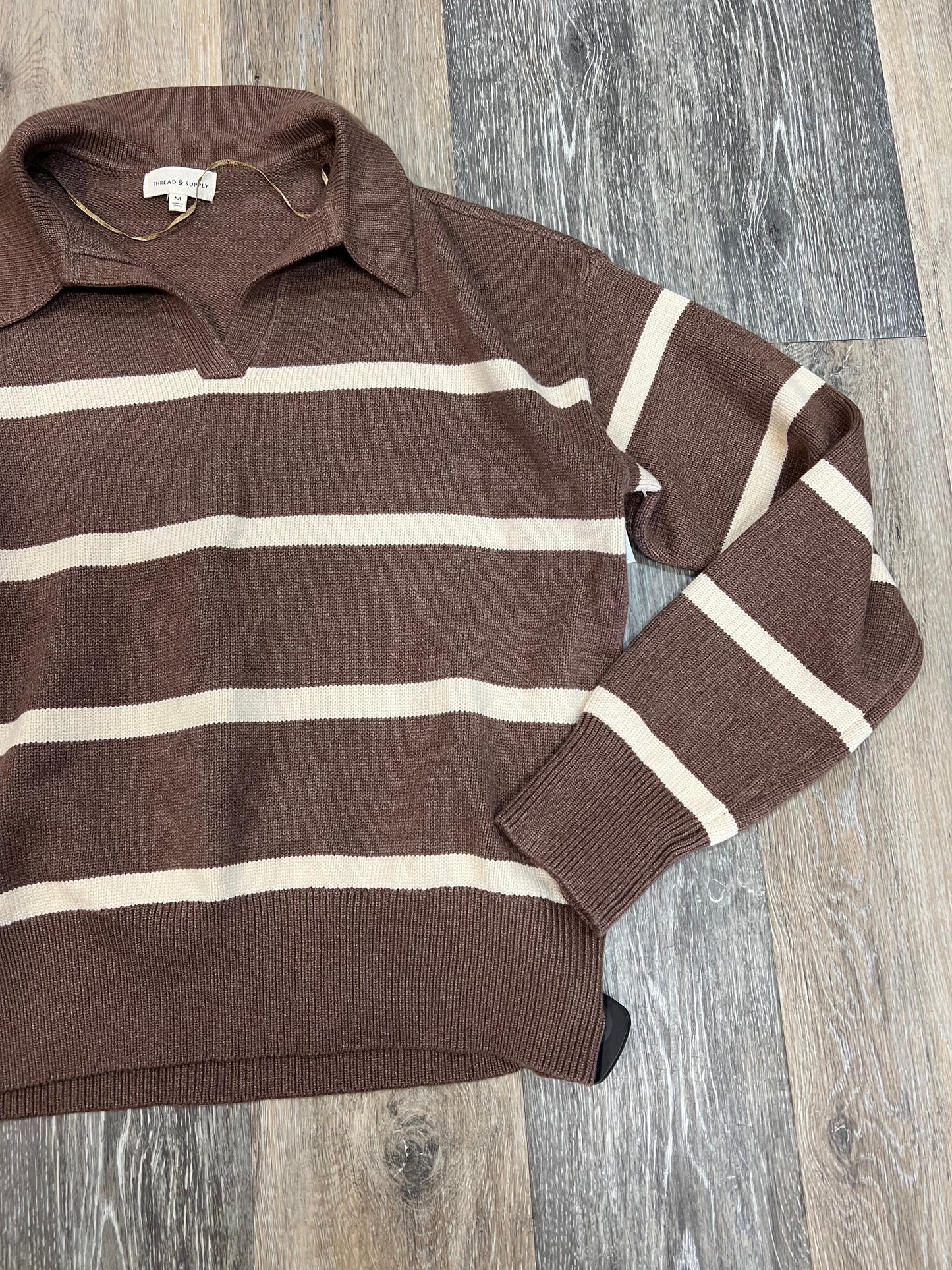 Sweater By Thread And Supply In Brown, Size: M