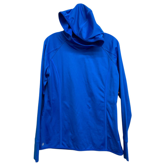 Athletic Top Ls Hoodie By Athleta In Blue, Size:L