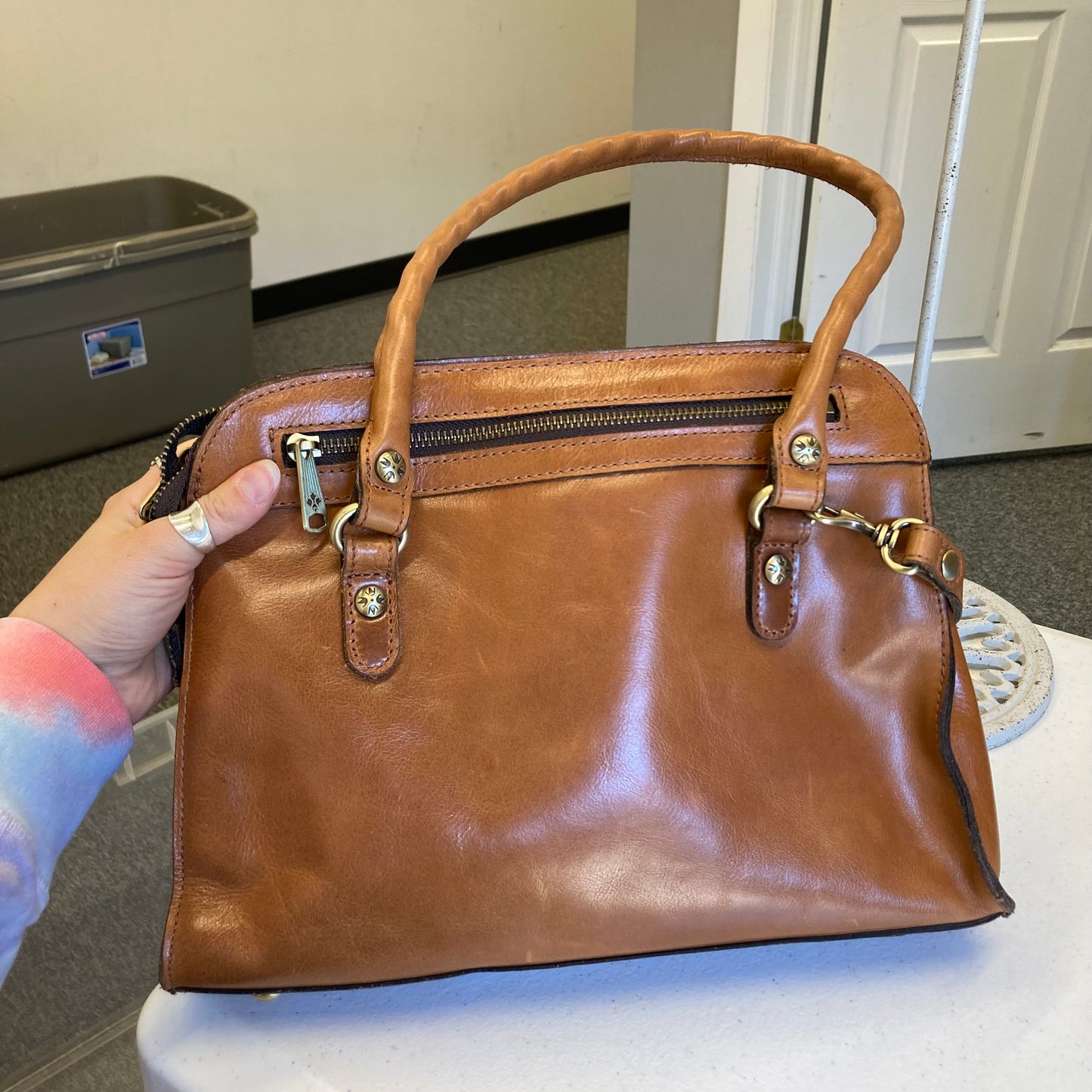 Handbag Designer By Patricia Nash In Brown, Size:Medium