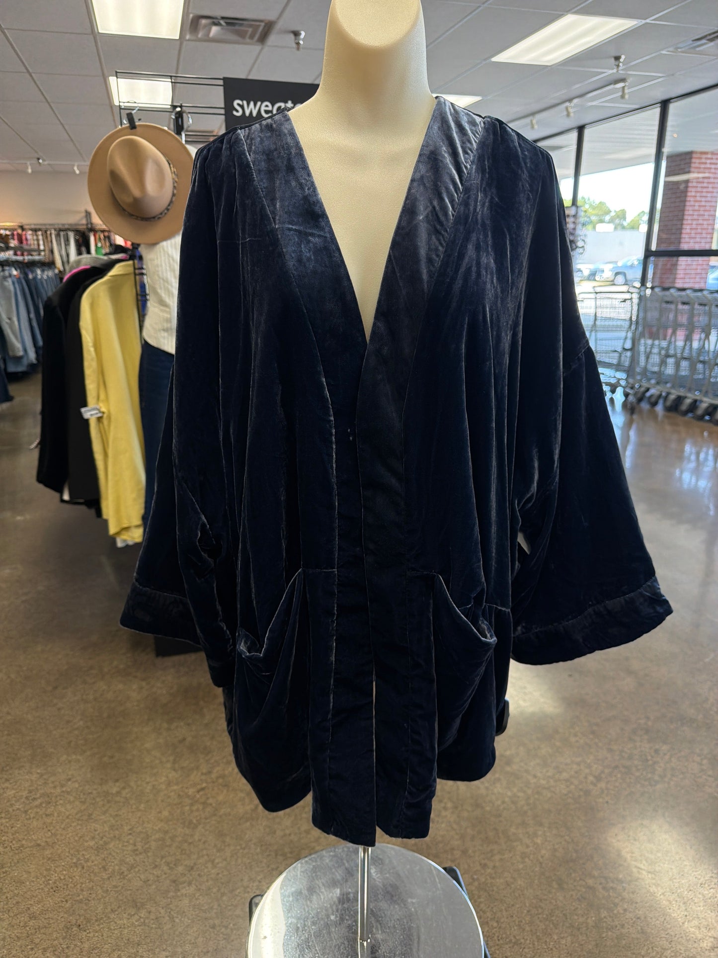 Blazer By Anthropologie In Navy, Size:M