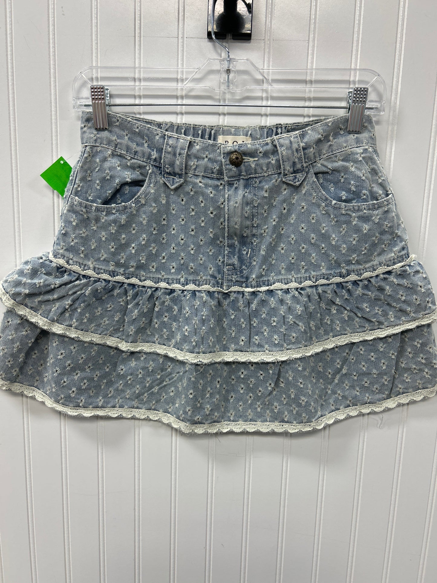 Skirt Set 2Pc By Pol In Blue Denim, Size:S