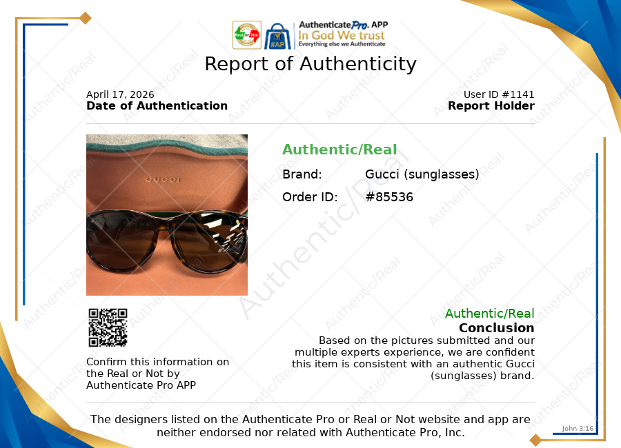 Sunglasses Luxury Designer By Gucci In Brown & Green