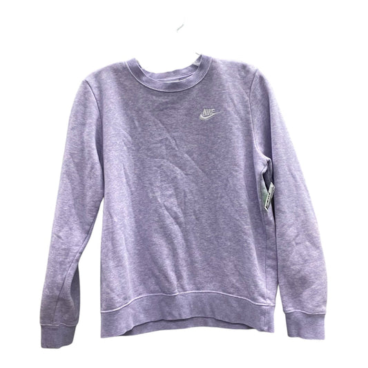 Athletic Sweatshirt Crewneck By Nike Apparel In Purple, Size:S