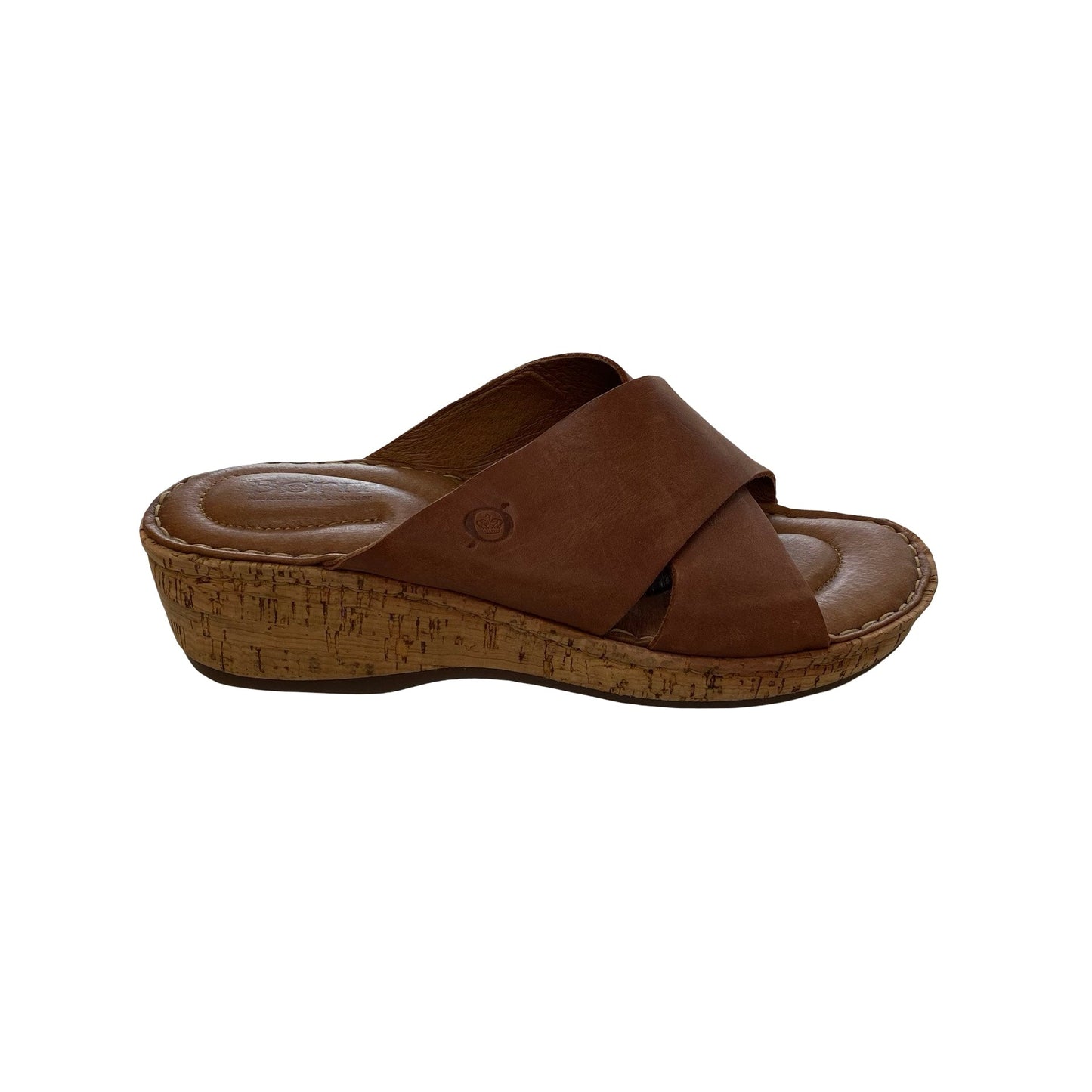 Sandals Heels Block By Born In Brown, Size:8