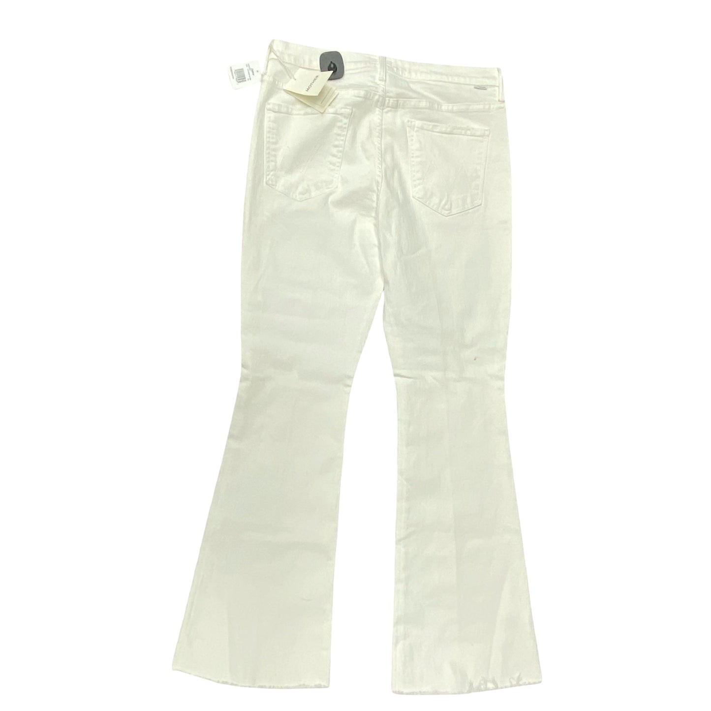 Jeans Flared By Mother In White, Size:16