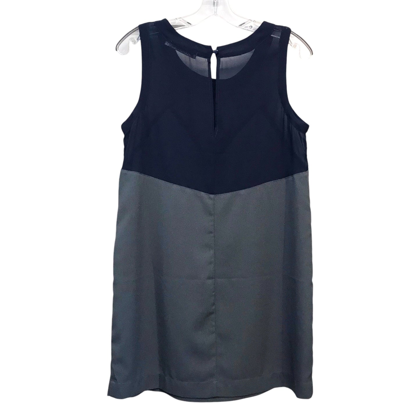 Top Sleeveless By Chloe K In Blue & Grey, Size:M