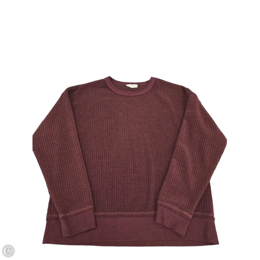 Top Long Sleeve By New In In Purple, Size: S