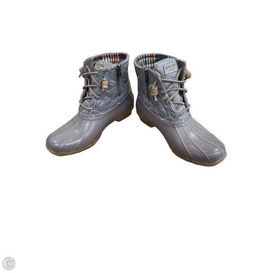 Boots Rain By Sperry In Silver, Size: 7.5