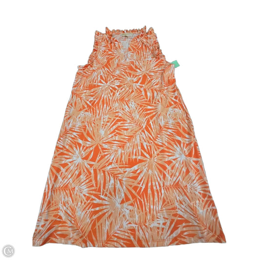 Dress Casual Midi By Michael By Michael Kors In Orange, Size: L