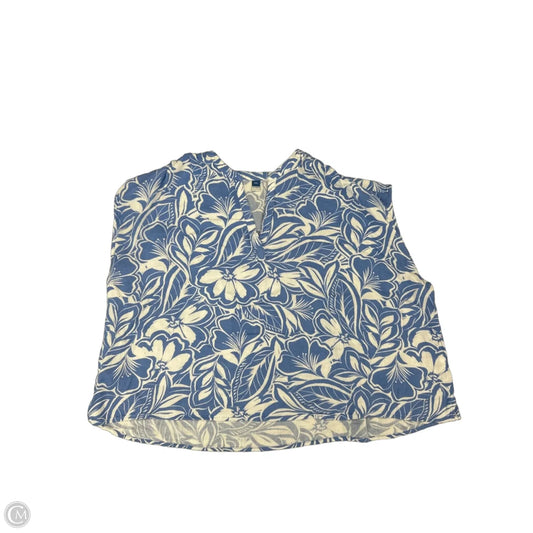 Top Sleeveless By Old Navy In Blue & White, Size: Xxl