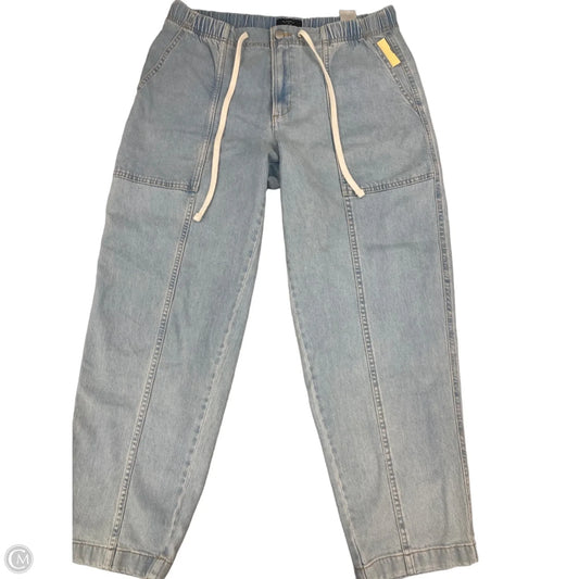 Jeans Straight By Banana Republic In Blue Denim, Size: 8
