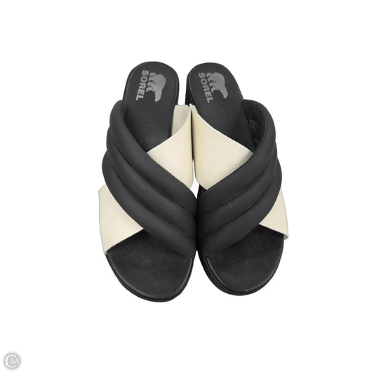 Sandals Flip Flops By Sorel In Black, Size: 10.5