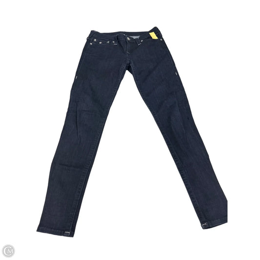 Jeans Skinny By True Religion In Blue Denim, Size: 12