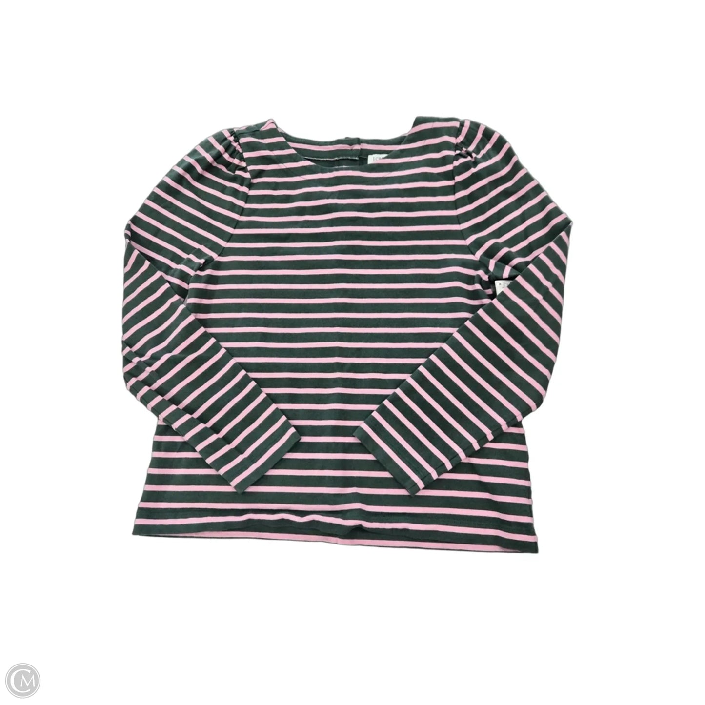 Top Long Sleeve By J. Crew In Green & Pink, Size: S