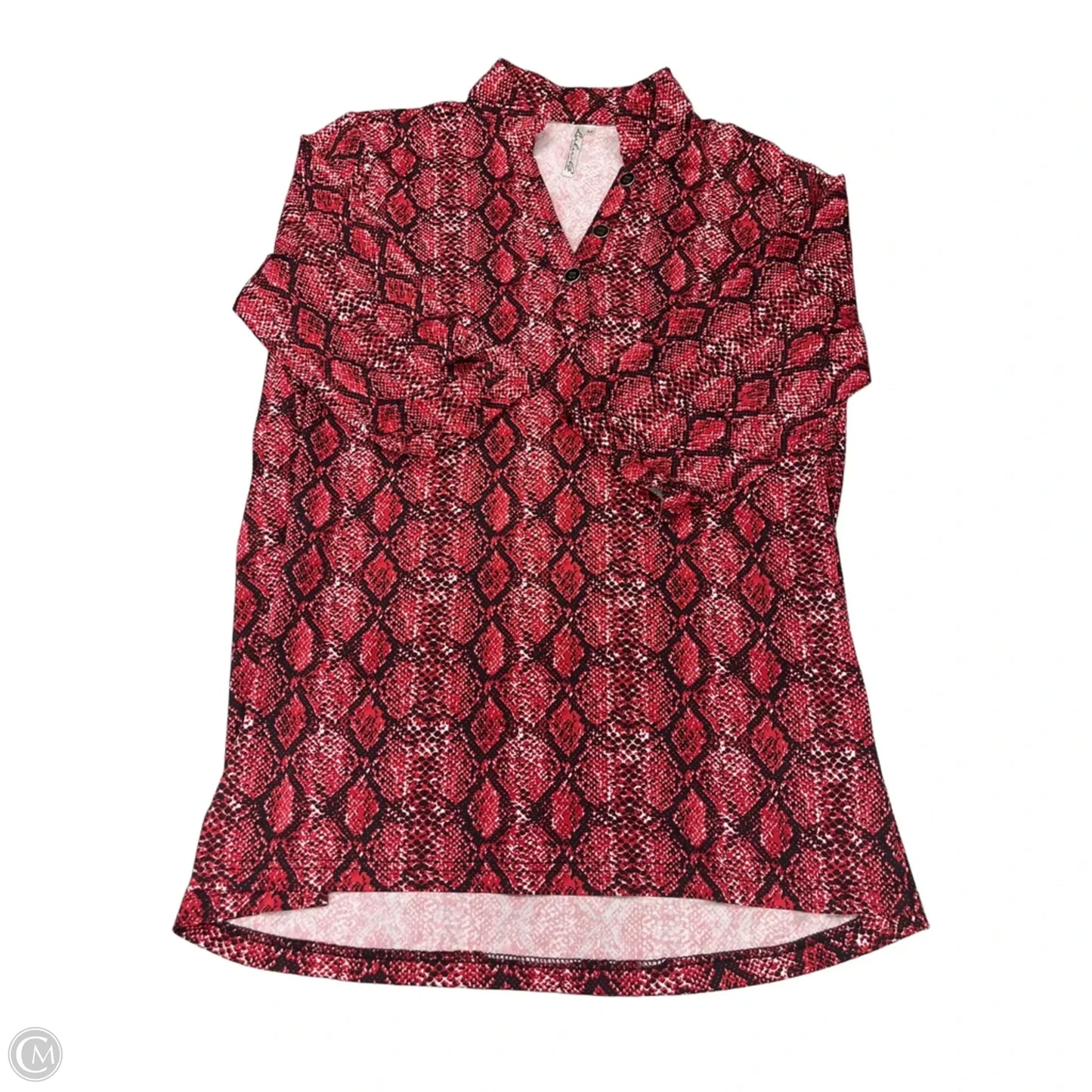 Top Long Sleeve By Lulu B In Red, Size: M