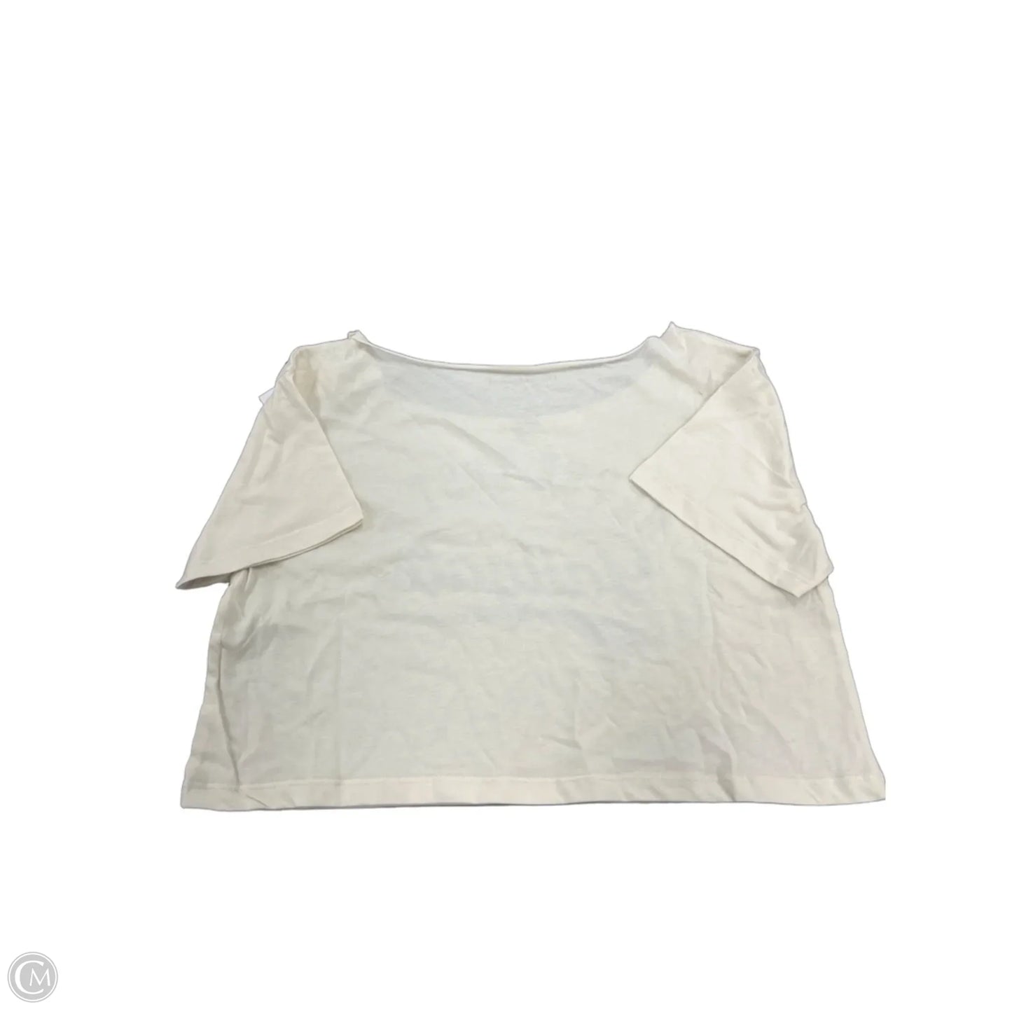 Top Short Sleeve Basic By Grayson Threads In Cream, Size: Xs