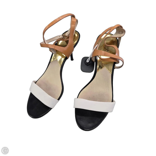 Shoes Heels Stiletto By Michael By Michael Kors In Tan & White, Size: 10