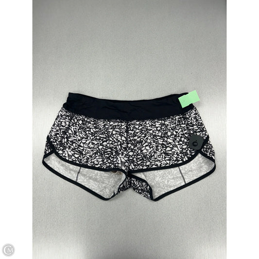 Athletic Shorts By Lululemon In Black & White, Size: 8