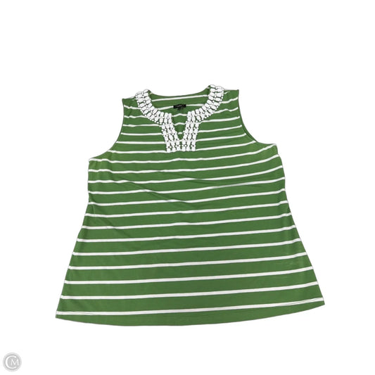 Tank Top By Talbots In Green, Size: Xl