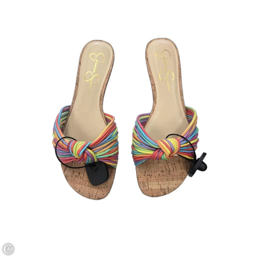 Sandals Flats By Jessica Simpson In Multi-colored, Size: 10