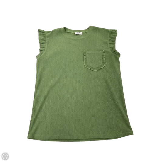 Top Sleeveless By Cme In Green, Size: Xl