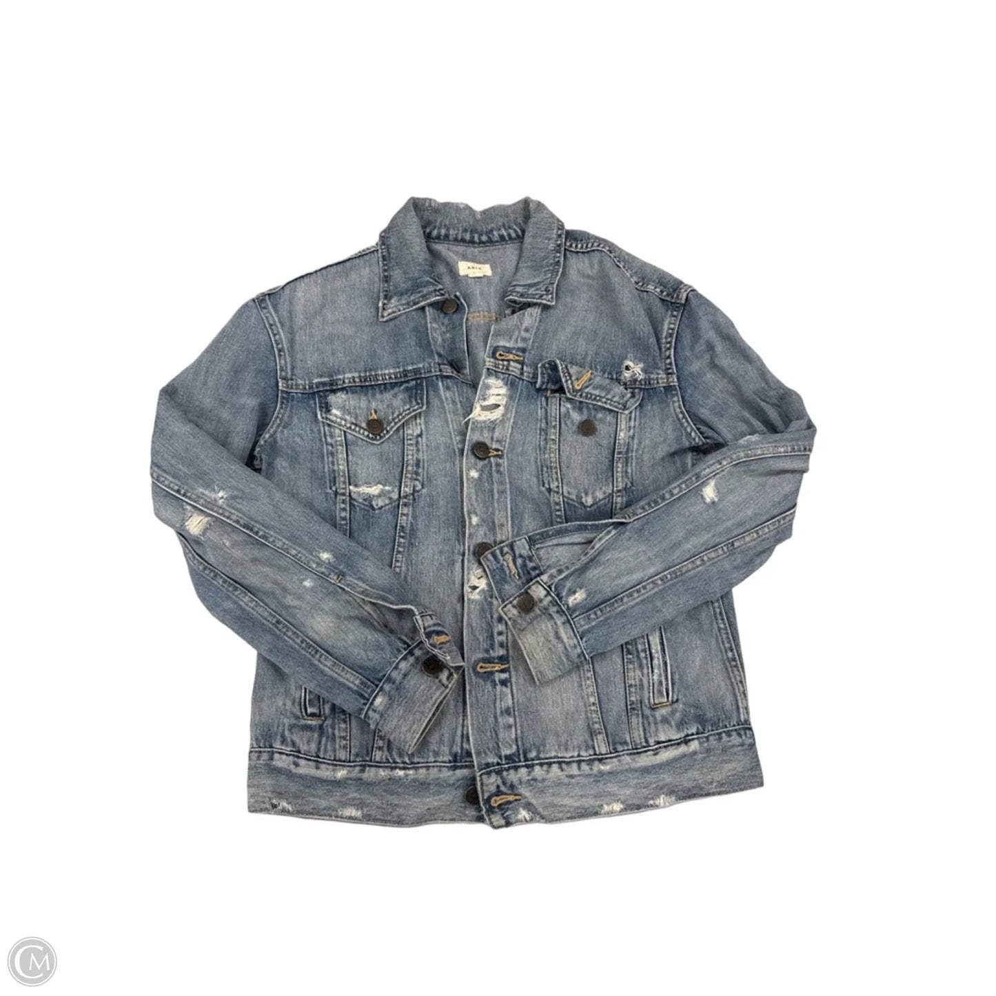 Jacket Denim By Able In Blue Denim, Size: M