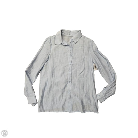 Top Long Sleeve Basic By Cmf In Blue, Size: S
