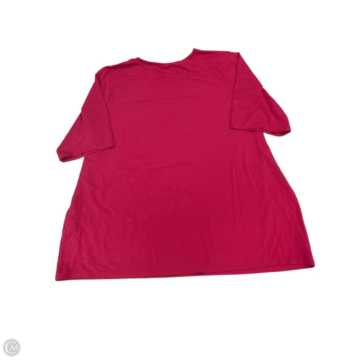 Top Short Sleeve Basic By Chicos In Pink, Size: Xxl