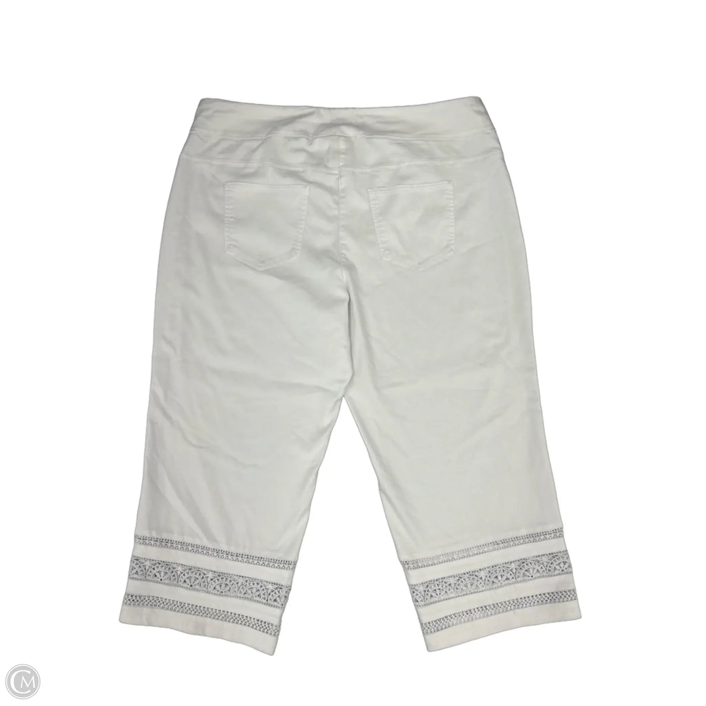 Pants Cropped By Ruby Rd In White, Size: 18w
