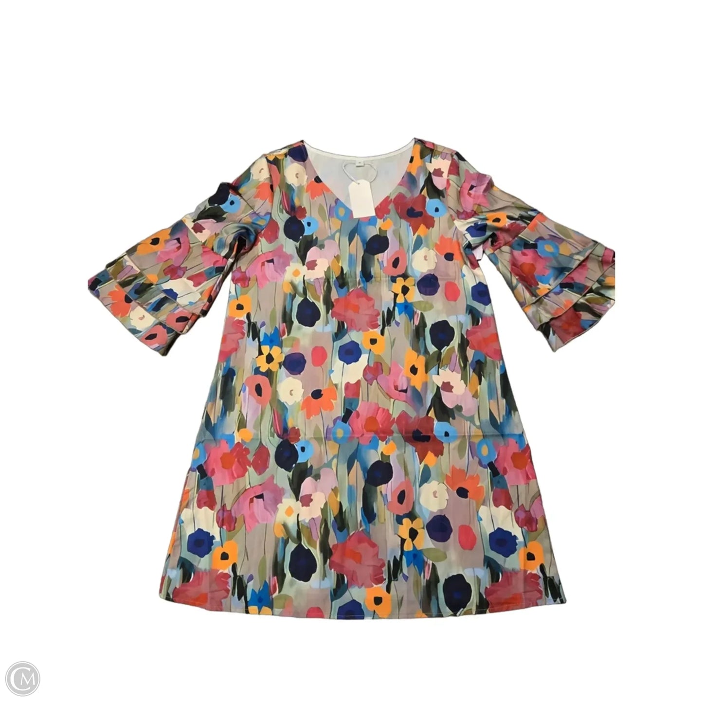 Dress Casual Short By Cmf In Floral Print, Size: M