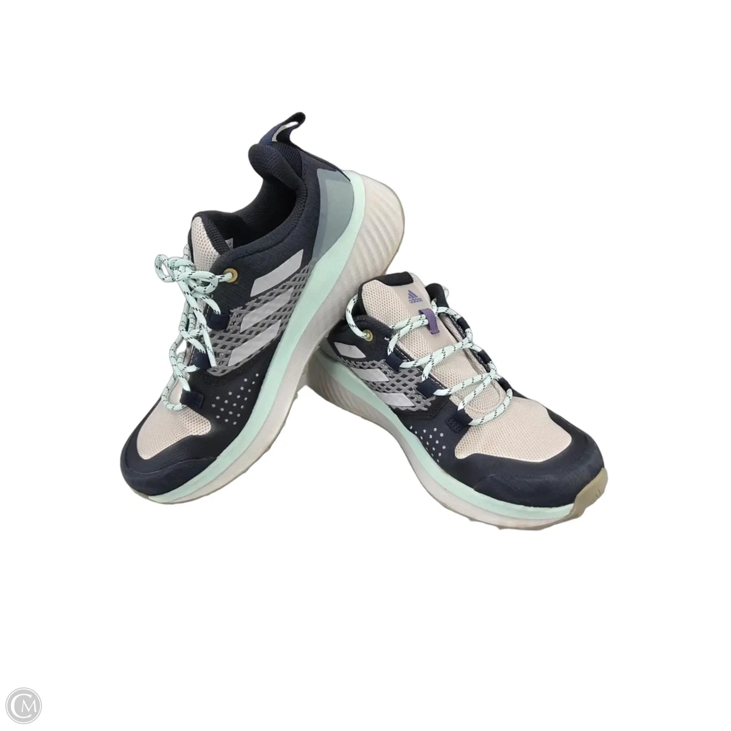 Shoes Athletic By Adidas In Blue & Cream, Size: 6.5
